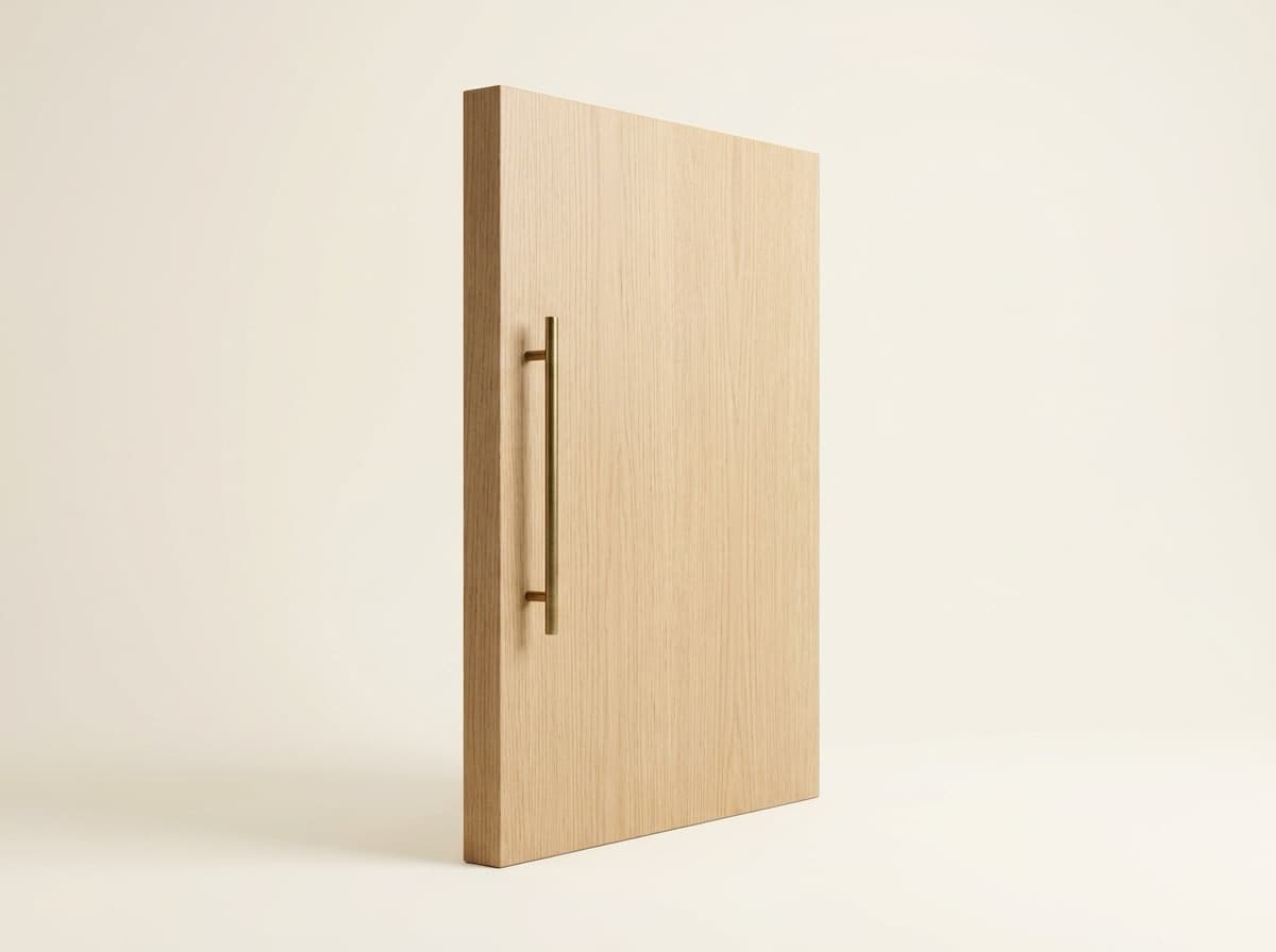 Warm oak cabinetry
