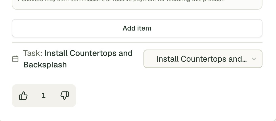 The vote buttons on an idea