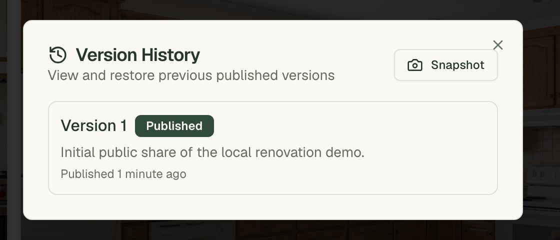 Version history
